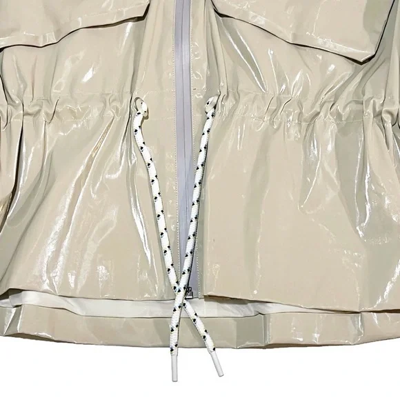 MICHI ARES GLOSS HIGH COLLAR UTILITY JACKET. LUXURY PERFORMANCE ATHLETIC WEAR. - Picture 11 of 16